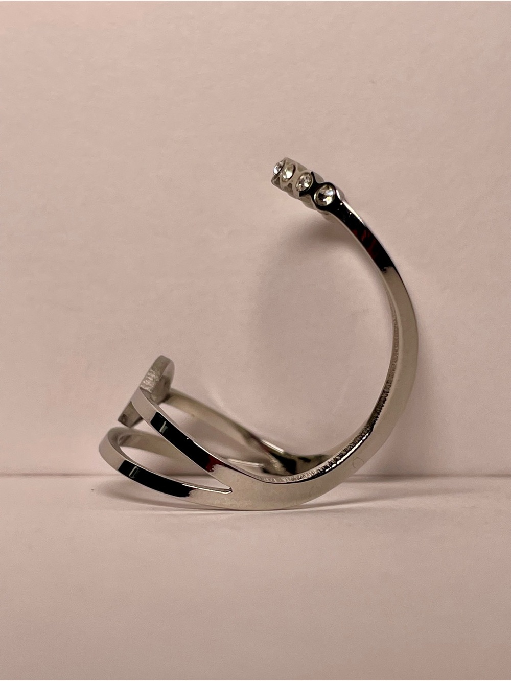 Silver Rhinestone Ring - Picture 3 of 6